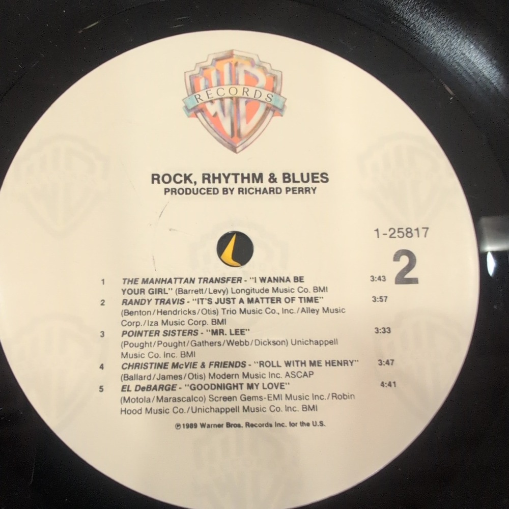 Rock Rhythm & Blues Vinyl LP 1989 Elton John Rick James Chaka Khan 1-25817 - Picture 6 of 6